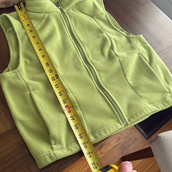 Vintage LL Bean light green zip up vest petite medium - Picture 6 of 8